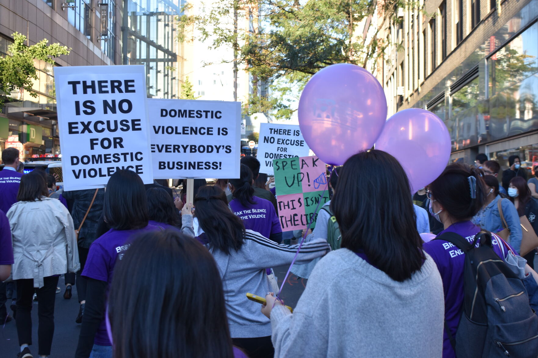 ‘Break the silence. End the violence.’